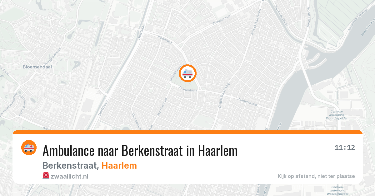 Ambulance naar Berkenstraat in Haarlem — 2 mrt 2026