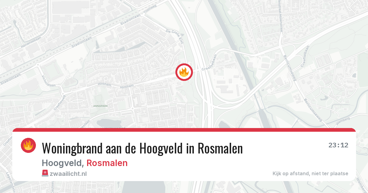 Woningbrand aan de Hoogveld in Rosmalen — 21 mei 2026