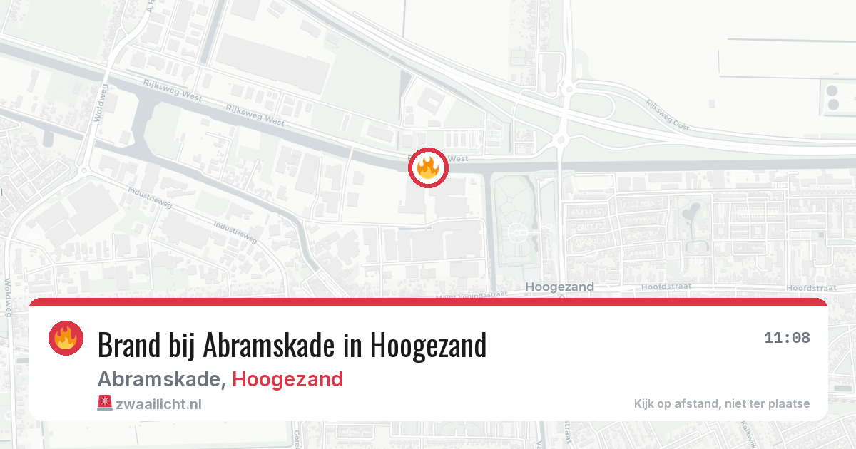 Brand bij Abramskade in Hoogezand — 11 aug 2026