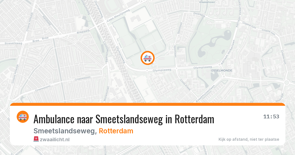 Ambulance naar Smeetslandseweg in Rotterdam — 18 mei 2026