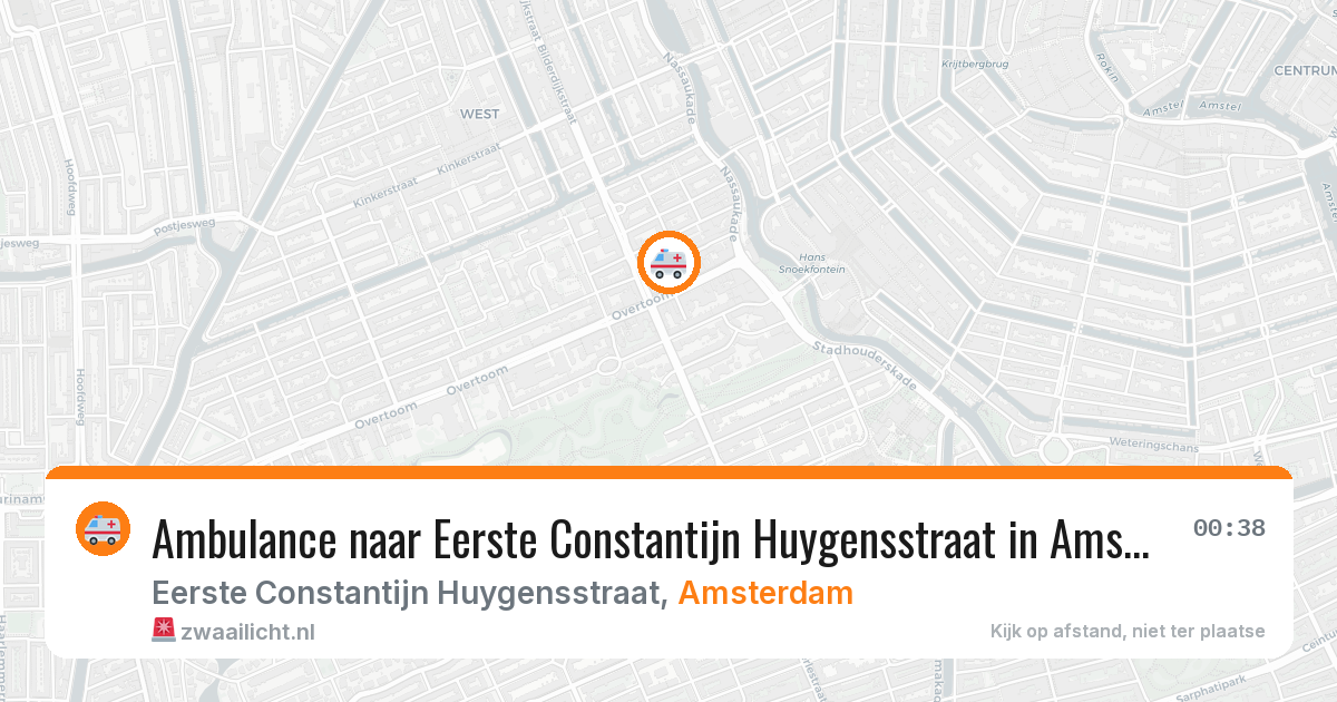 Ambulance naar Eerste Constantijn Huygensstraat in Amsterdam — 28 jun 2026