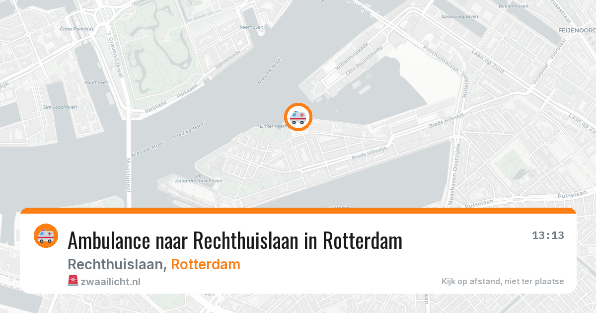 Ambulance naar Rechthuislaan in Rotterdam — 12 jun 2026