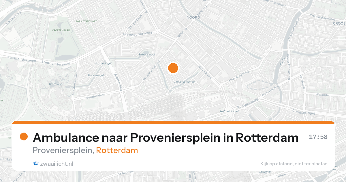 Ambulance naar Proveniersplein in Rotterdam — 16 aug 2026