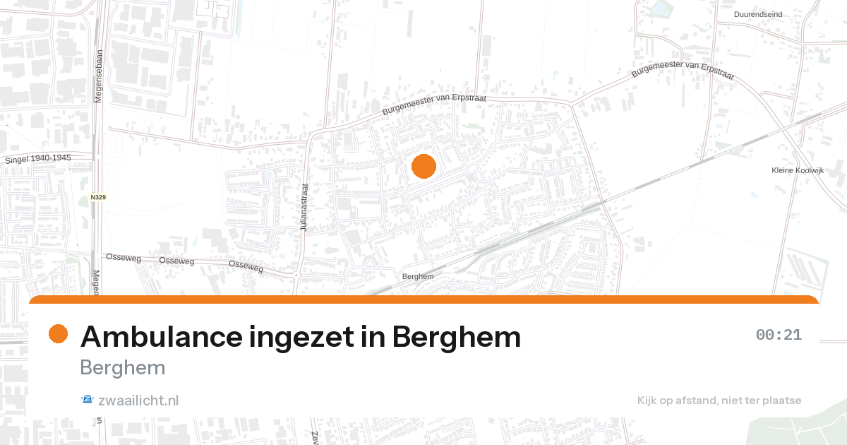 Ambulance ingezet in Berghem — 6 feb 2026