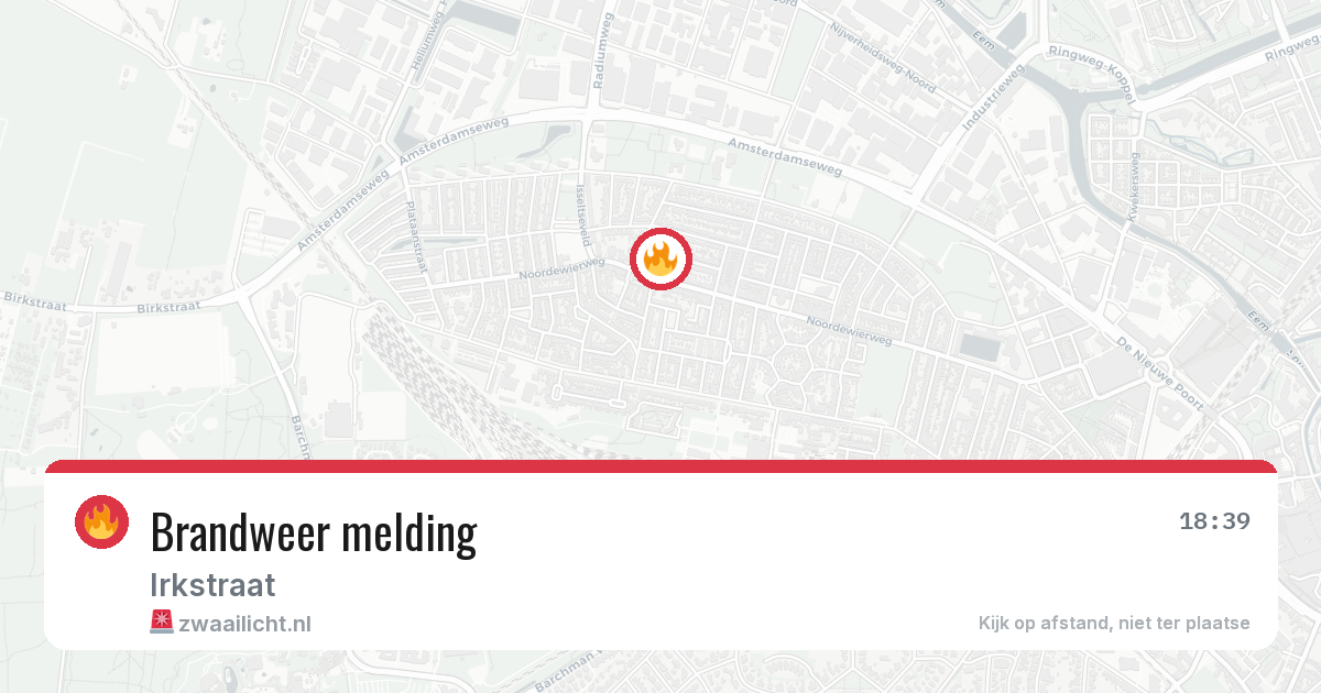 Brandweer melding — 6 jul 2026
