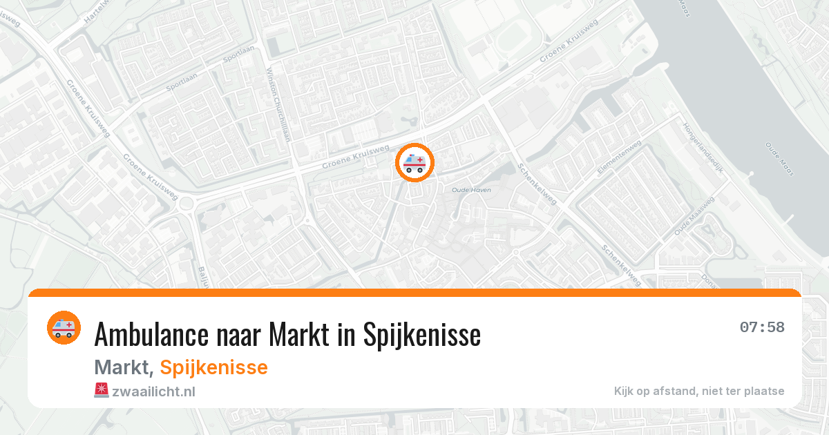 Ambulance naar Markt in Spijkenisse — 10 jul 2026