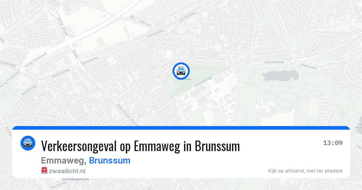 Verkeersongeval op Emmaweg in Brunssum — 11 feb 2026