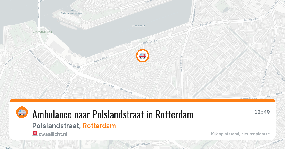 Ambulance naar Polslandstraat in Rotterdam — 15 jul 2026