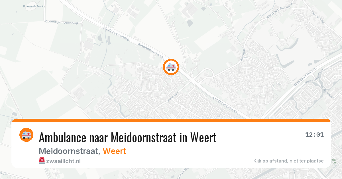 Ambulance naar Meidoornstraat in Weert — 29 jun 2026