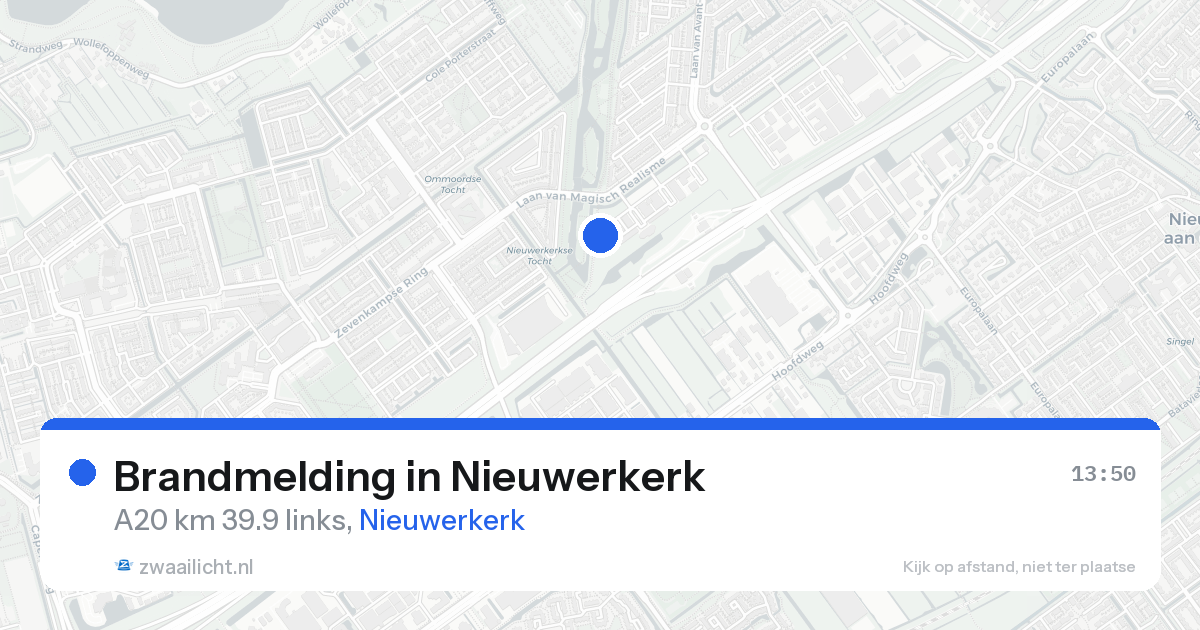 Brandmelding in Nieuwerkerk — 15 aug 2026