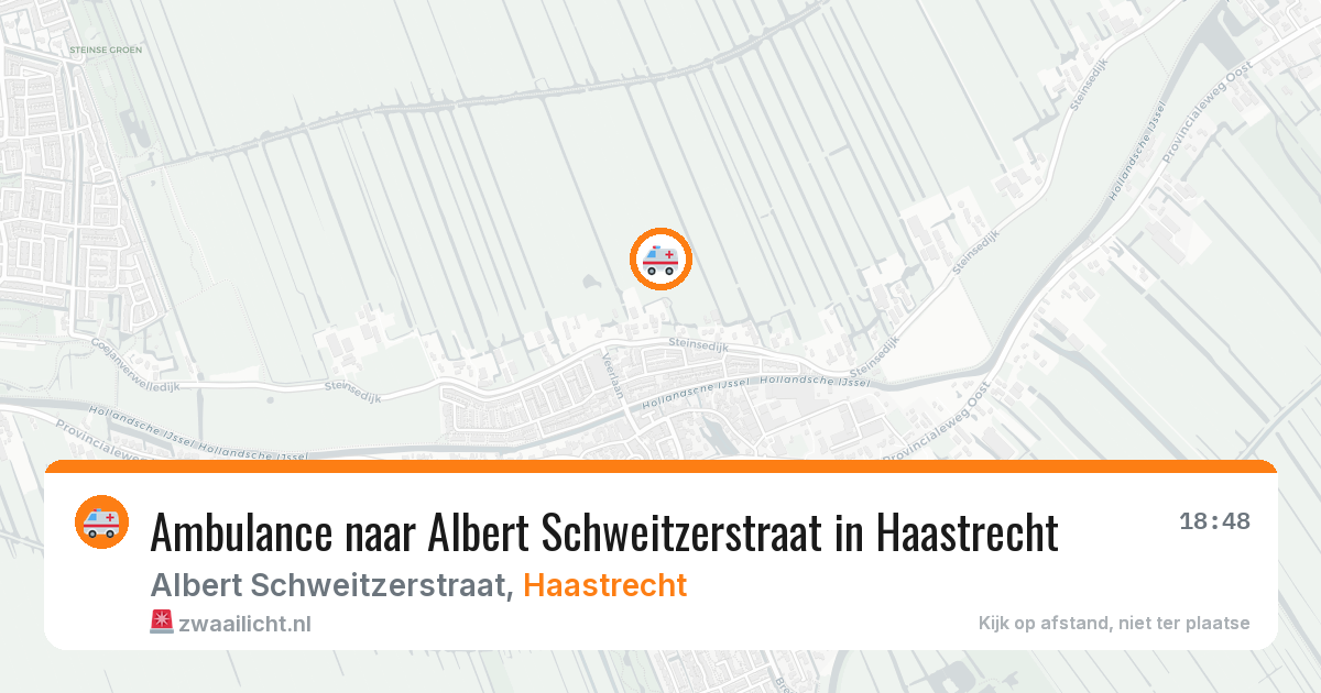 Ambulance naar Albert Schweitzerstraat in Haastrecht — 5 jul 2026