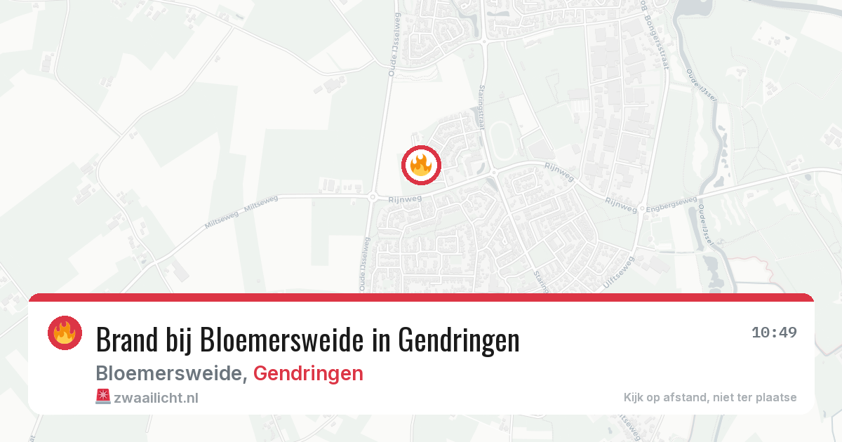 Brand bij Bloemersweide in Gendringen — 28 jun 2026