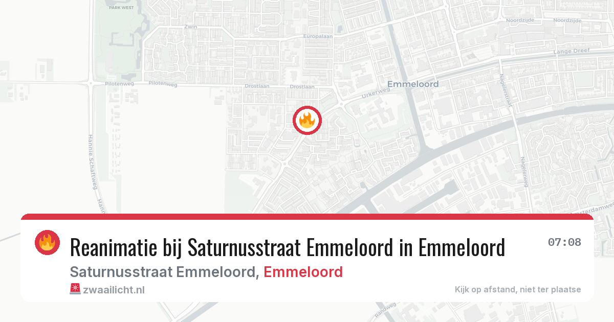 Reanimatie bij Saturnusstraat Emmeloord in Emmeloord — 18 mei 2026