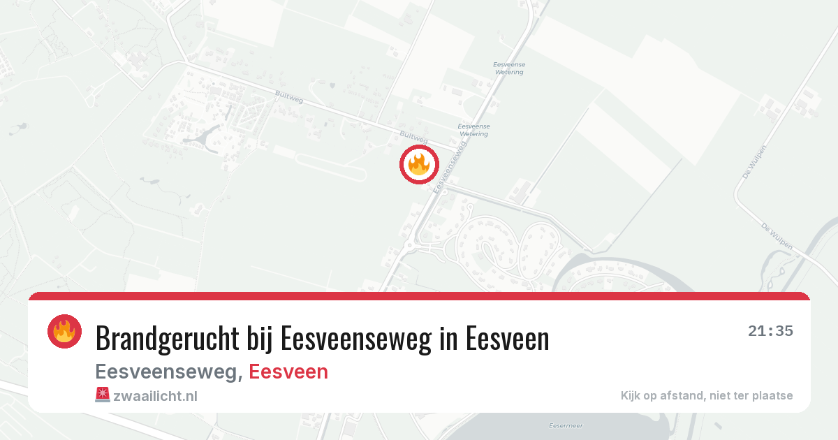 Brandgerucht bij Eesveenseweg in Eesveen — 4 apr 2026