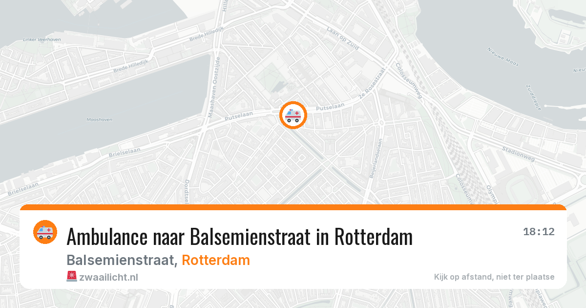 Ambulance naar Balsemienstraat in Rotterdam — 26 mrt 2026
