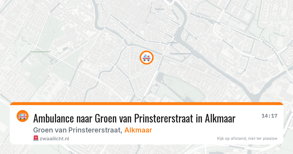 Ambulance naar Groen van Prinstererstraat in Alkmaar — 15 jun 2026