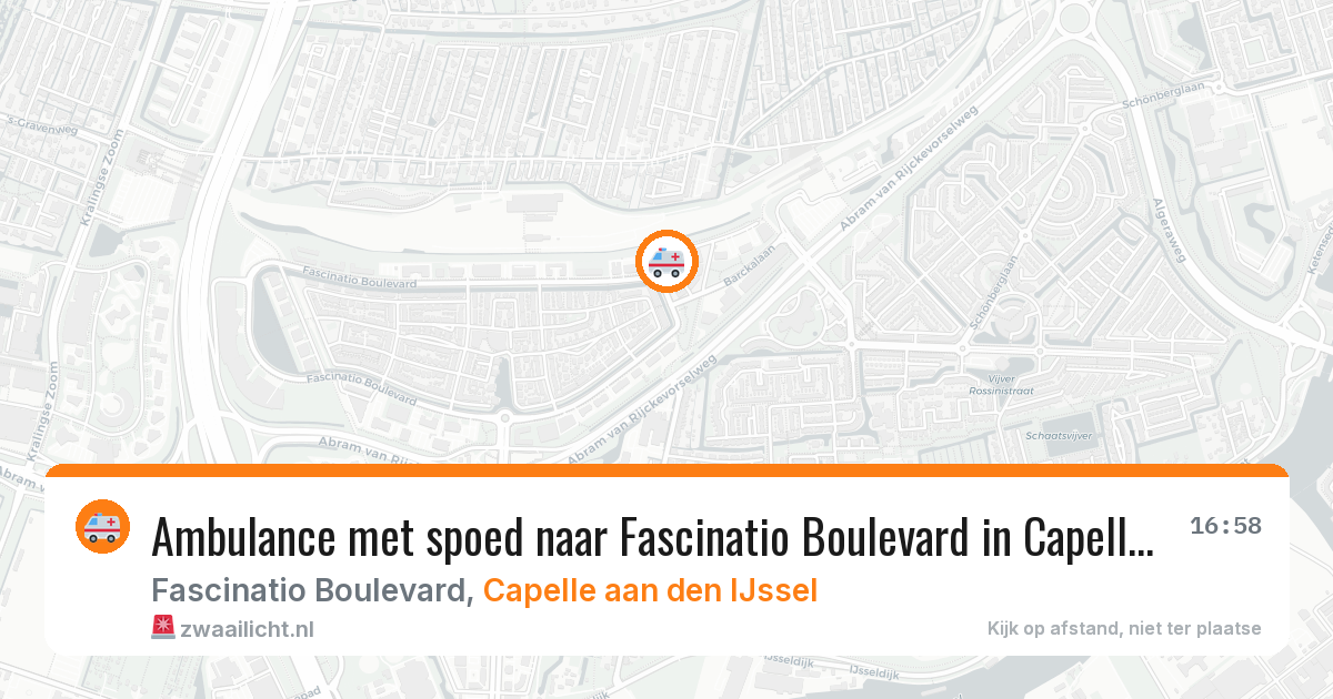 Ambulance met spoed naar Fascinatio Boulevard in Capelle aan den IJssel — 5 mei 2026