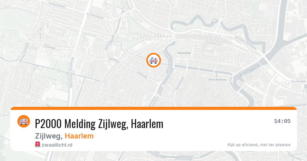 P2000 Melding Zijlweg, Haarlem — 8 aug 2026