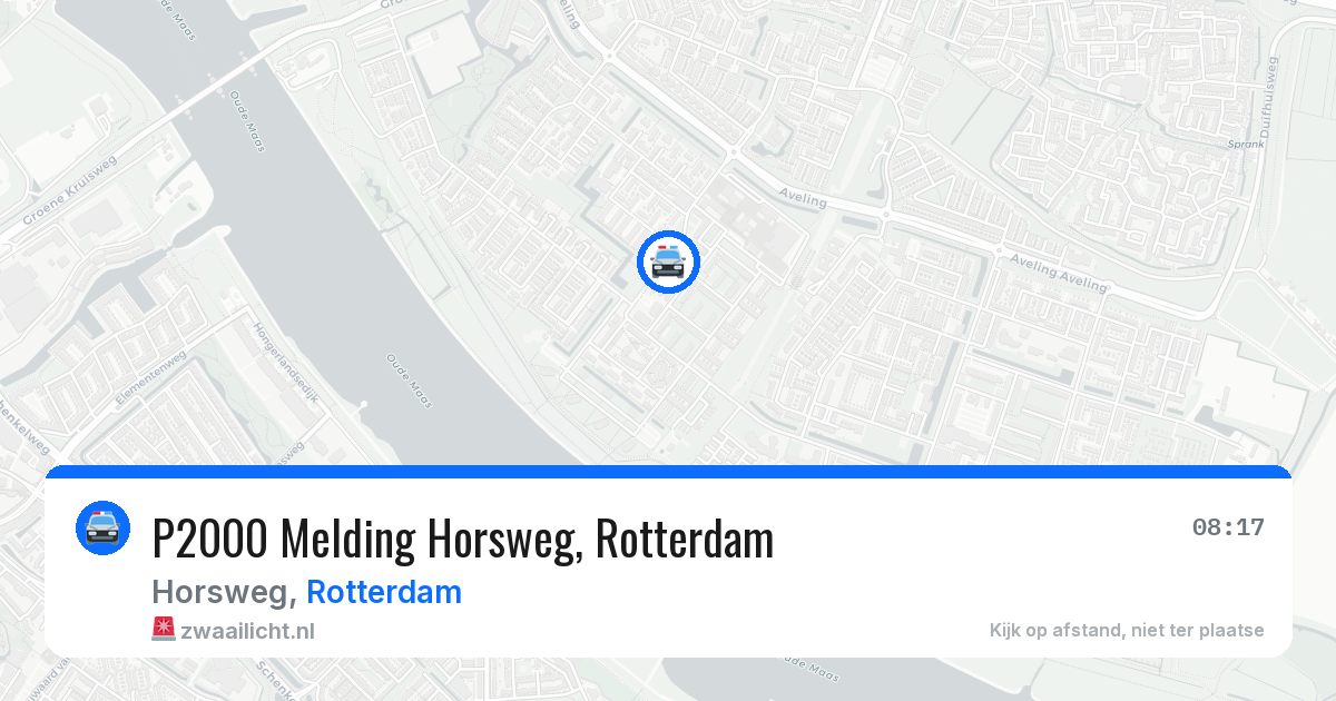 P2000 Melding Horsweg, Rotterdam — 3 jun 2026