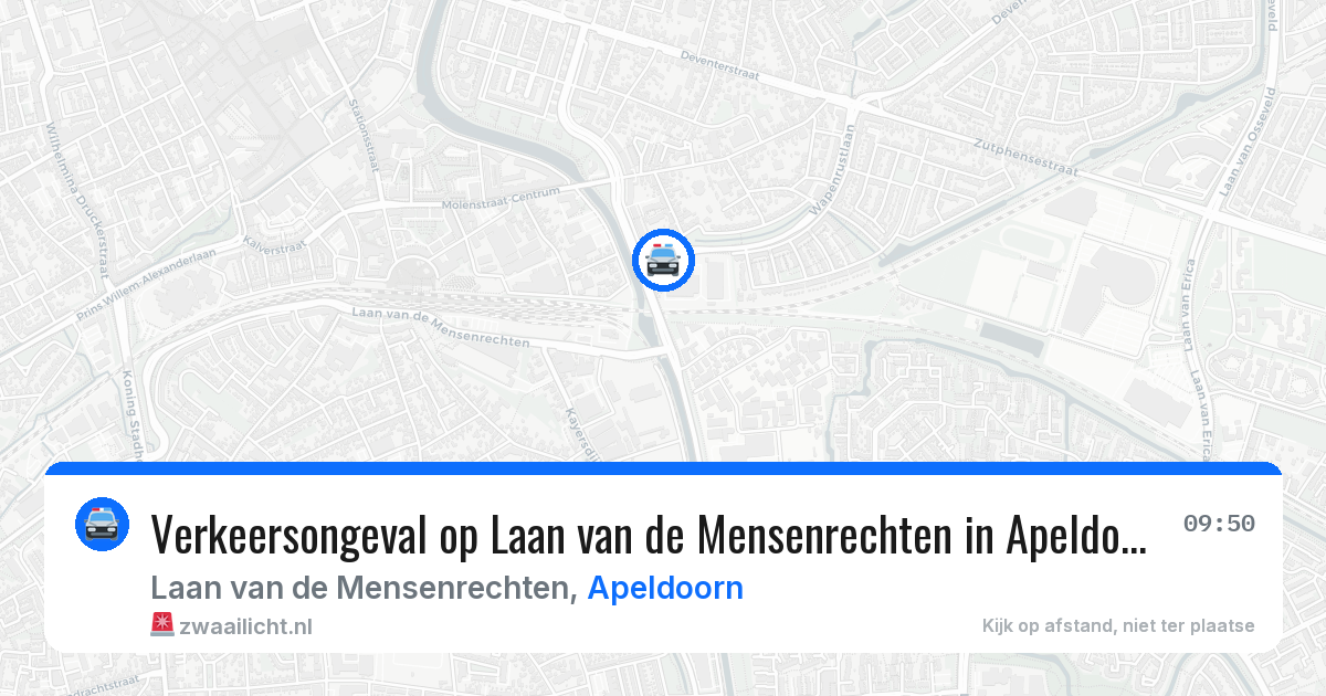 Verkeersongeval op Laan van de Mensenrechten in Apeldoorn — 30 jun 2026