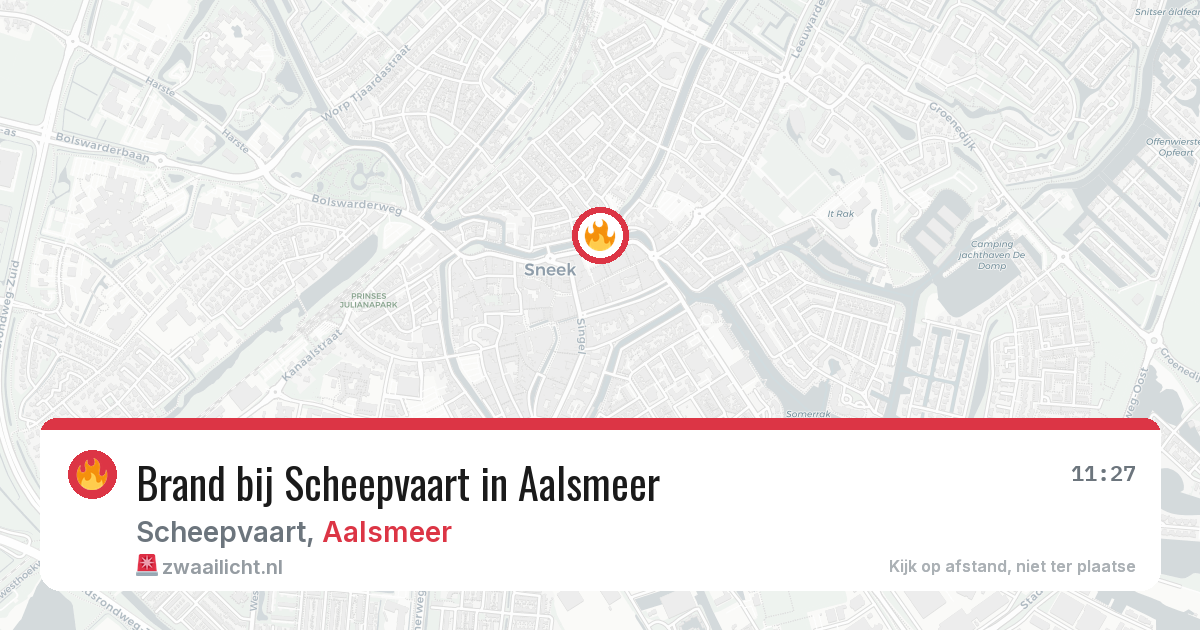 Brand bij Scheepvaart in Aalsmeer — 13 jun 2026
