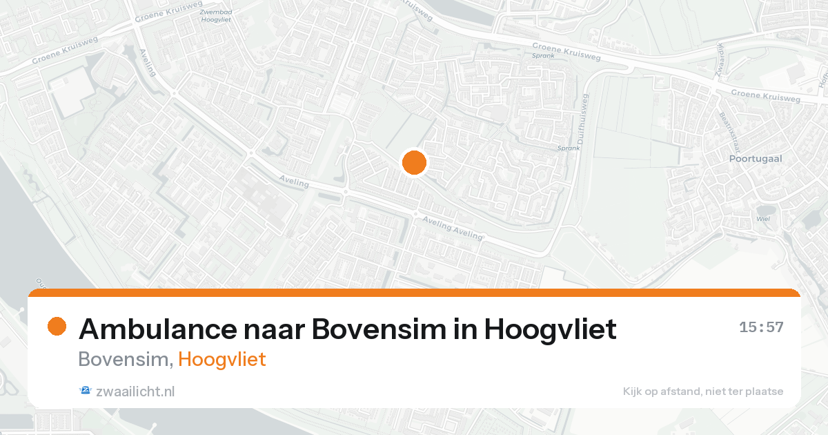 Ambulance naar Bovensim in Hoogvliet — 13 jul 2026
