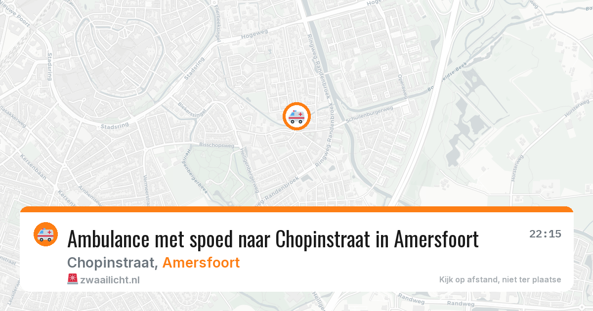 Ambulance met spoed naar Chopinstraat in Amersfoort — 13 apr 2026