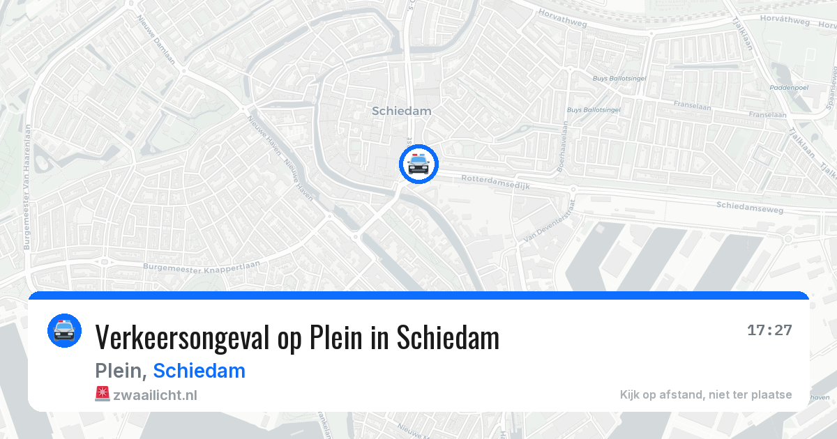 Verkeersongeval op Plein in Schiedam — 27 mei 2026