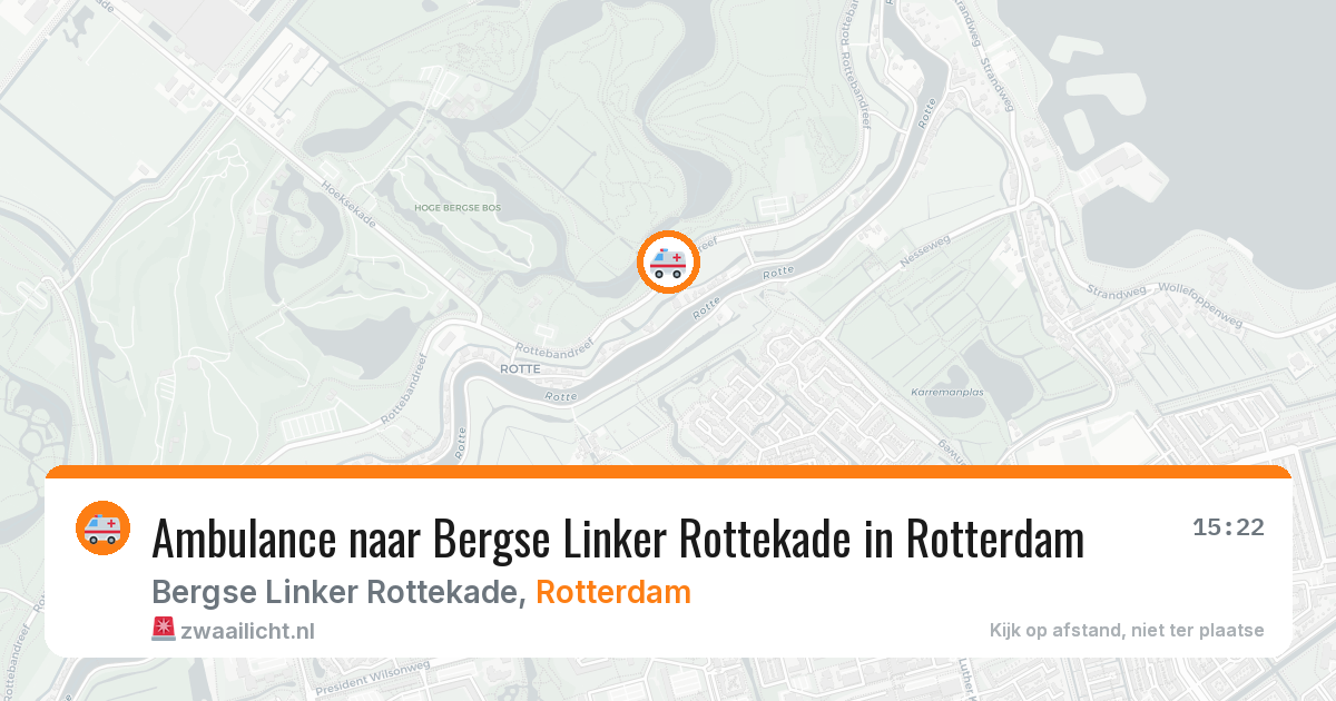 Ambulance naar Bergse Linker Rottekade in Rotterdam — 8 jul 2026