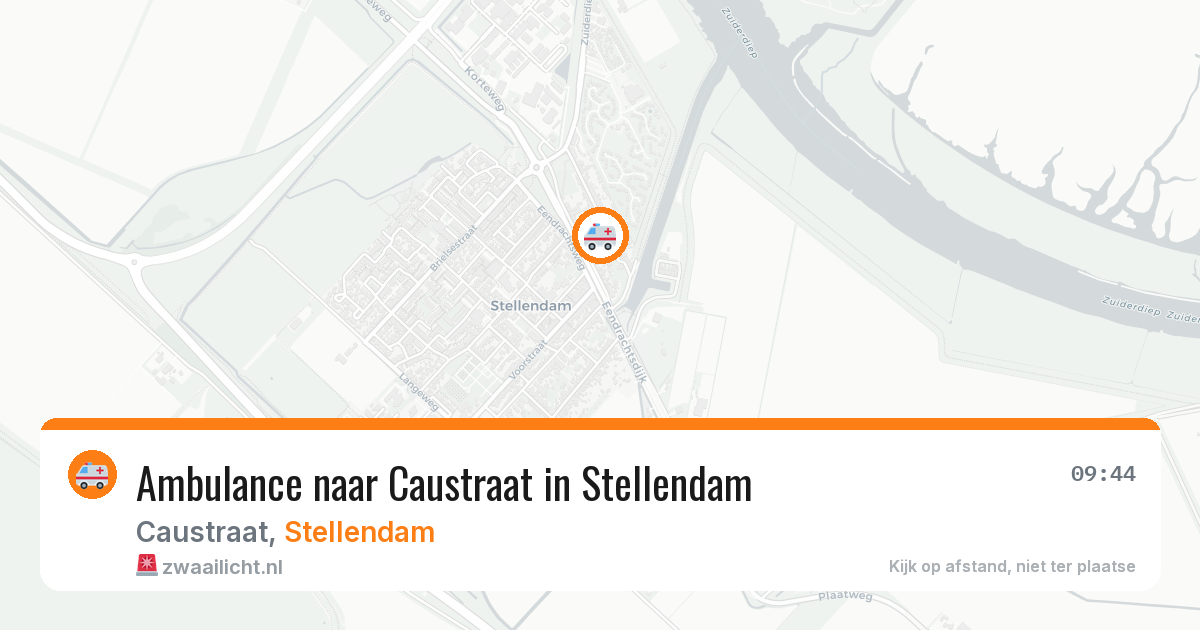 Ambulance naar Caustraat in Stellendam — 26 mei 2026