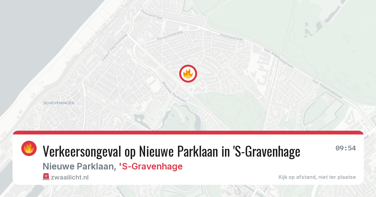 Verkeersongeval op Nieuwe Parklaan in 'S-Gravenhage — 5 feb 2026
