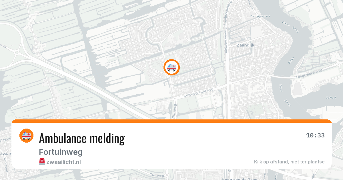 Ambulance melding — 7 jul 2026