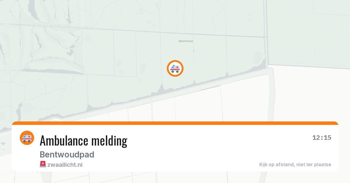 Ambulance melding — 4 aug 2026