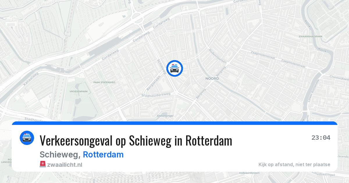 Verkeersongeval op Schieweg in Rotterdam — 21 jun 2026
