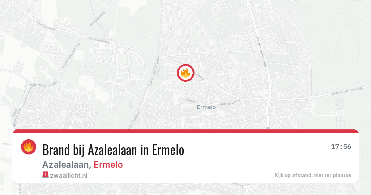 Brand bij Azalealaan in Ermelo — 7 jun 2026