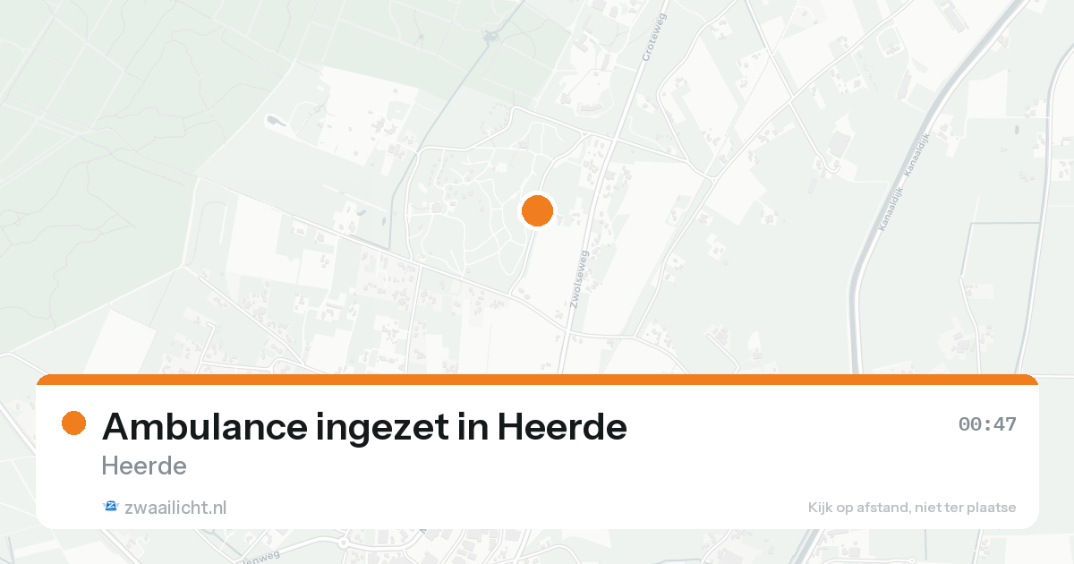 Ambulance ingezet in Heerde — 20 aug 2026