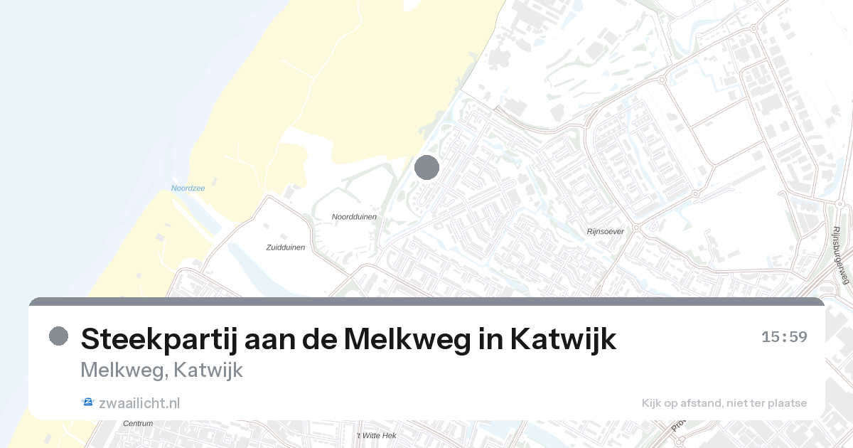 Steekpartij aan de Melkweg in Katwijk — 7 mrt 2026