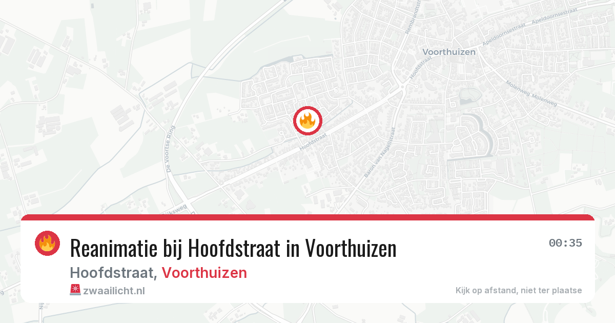 Reanimatie bij Hoofdstraat in Voorthuizen — 30 jun 2026