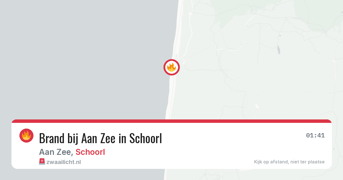 Brand bij Aan Zee in Schoorl — 3 jul 2026