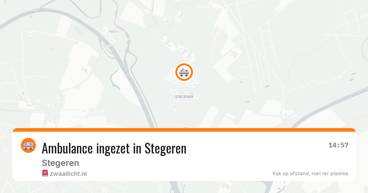 Ambulance ingezet in Stegeren — 8 mei 2026