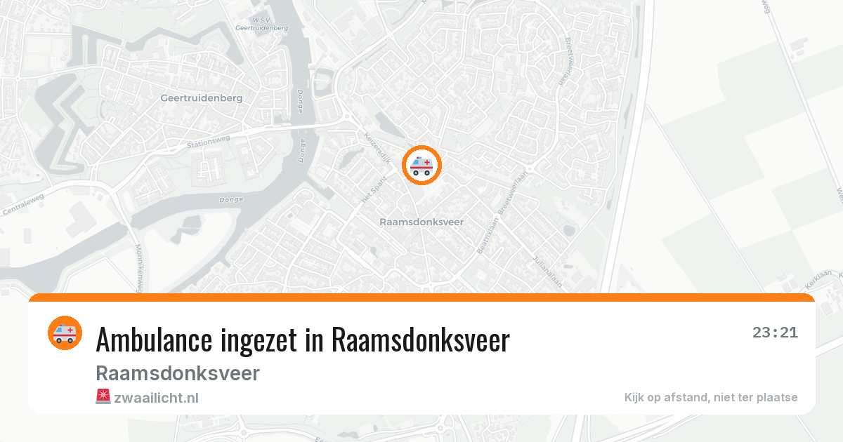 Ambulance ingezet in Raamsdonksveer — 8 jun 2026