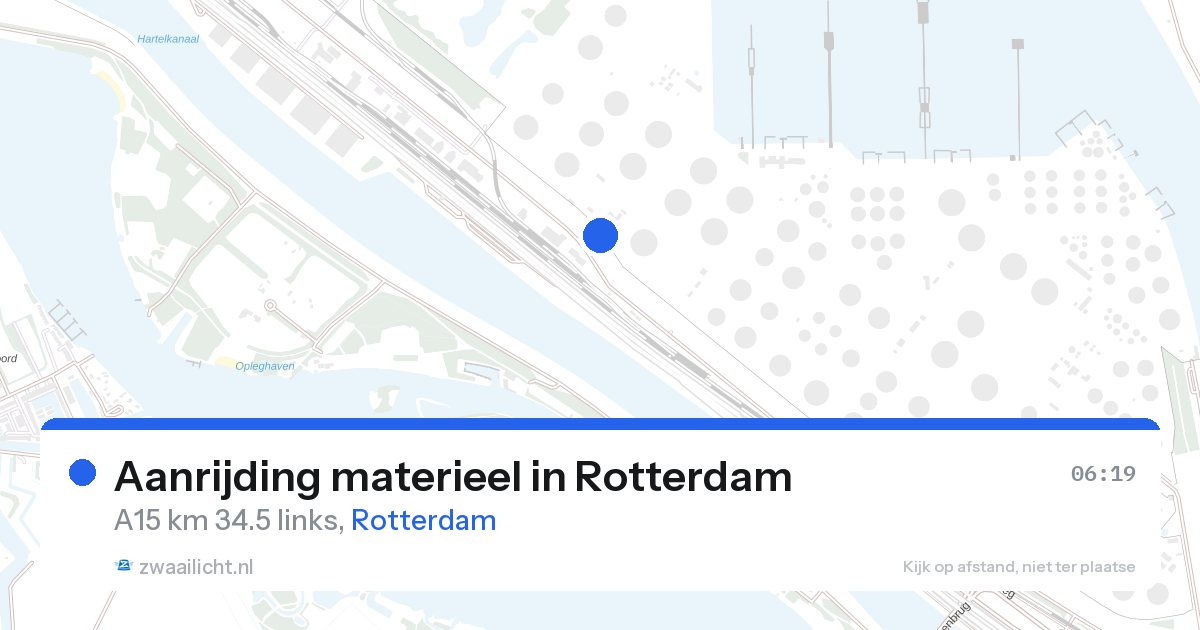Aanrijding materieel in Rotterdam — 27 aug 2026