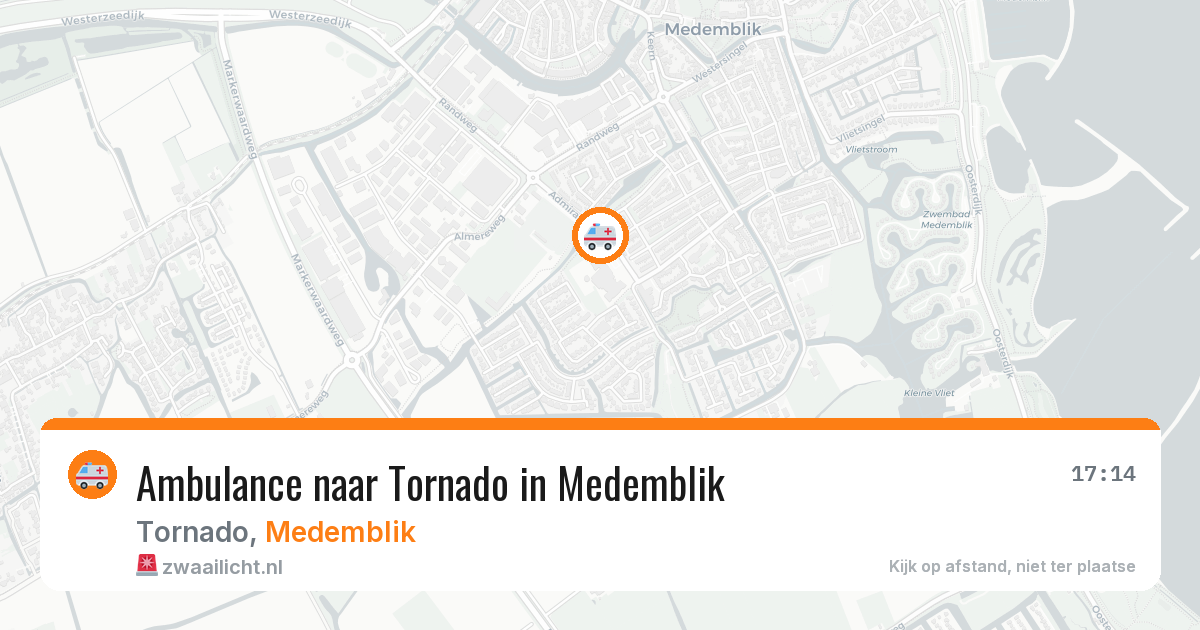 Ambulance naar Tornado in Medemblik — 13 jul 2026