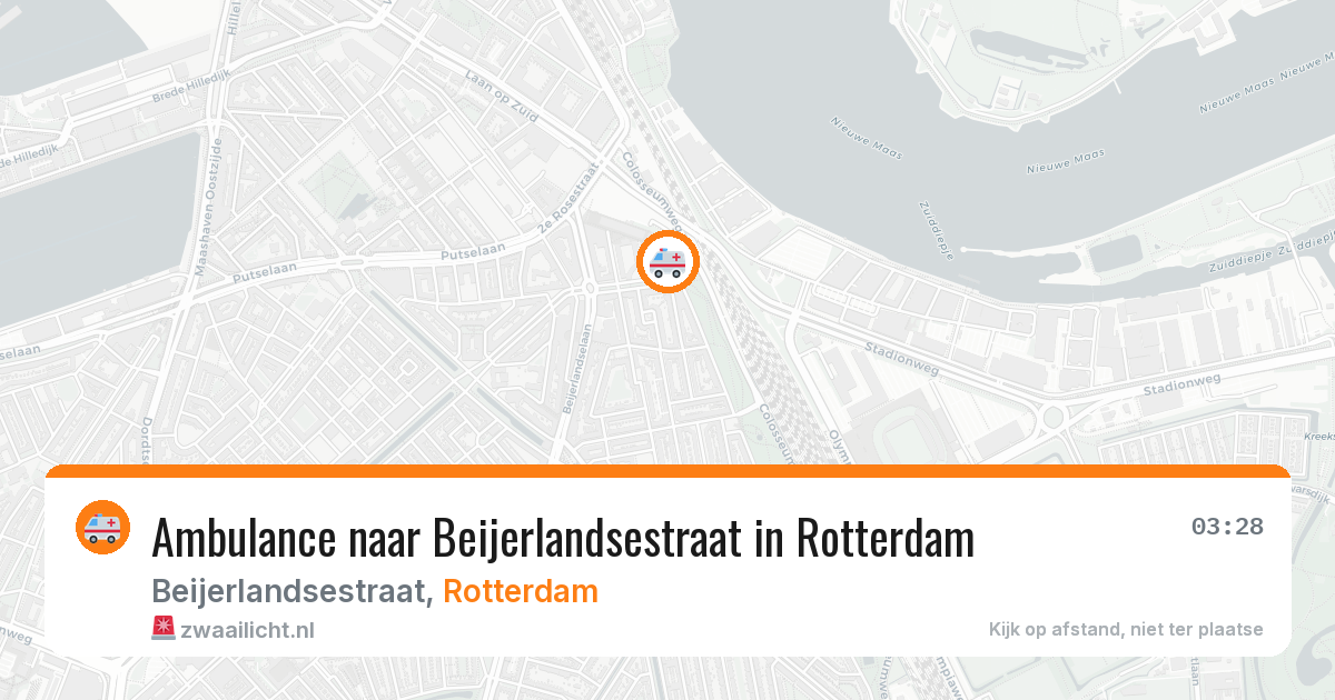Ambulance naar Beijerlandsestraat in Rotterdam — 28 mei 2026