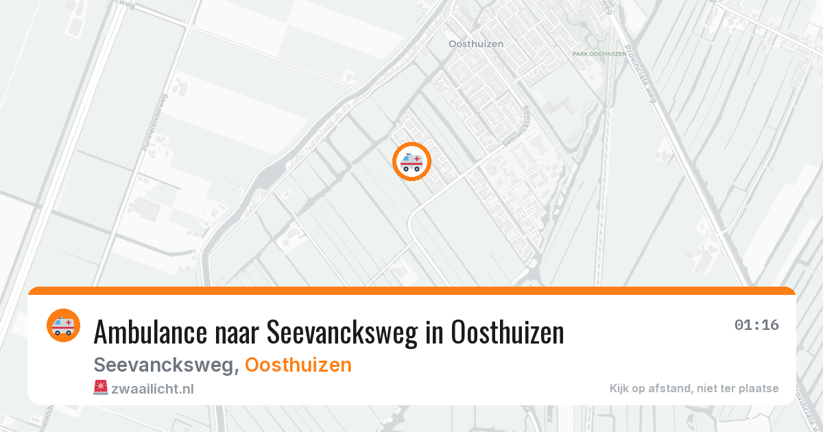 Ambulance naar Seevancksweg in Oosthuizen — 24 apr 2026