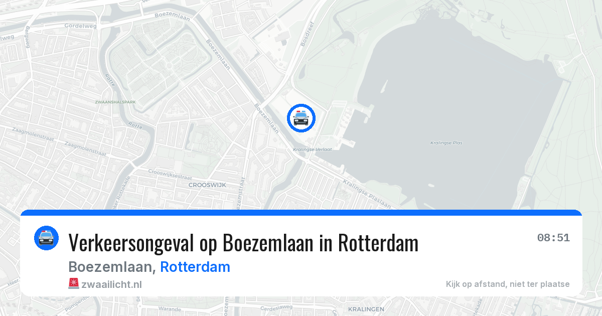 Verkeersongeval op Boezemlaan in Rotterdam — 12 jun 2026