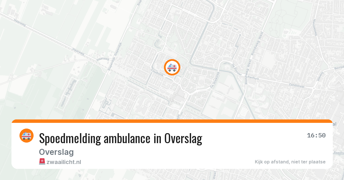 Spoedmelding ambulance in Overslag — 22 jan 2026