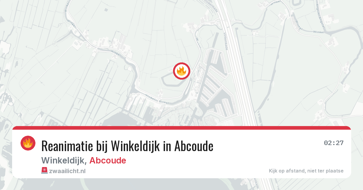 Reanimatie bij Winkeldijk in Abcoude — 14 jun 2026