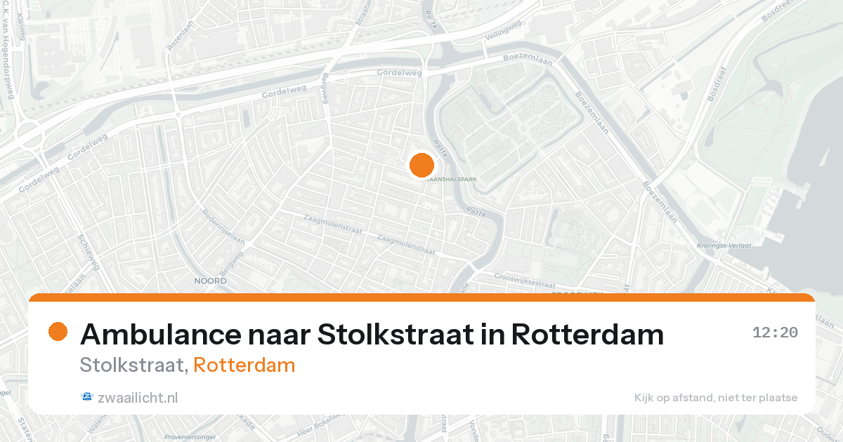 Ambulance naar Stolkstraat in Rotterdam — 31 jan 2026