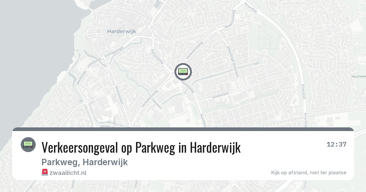 Verkeersongeval op Parkweg in Harderwijk — 14 apr 2026
